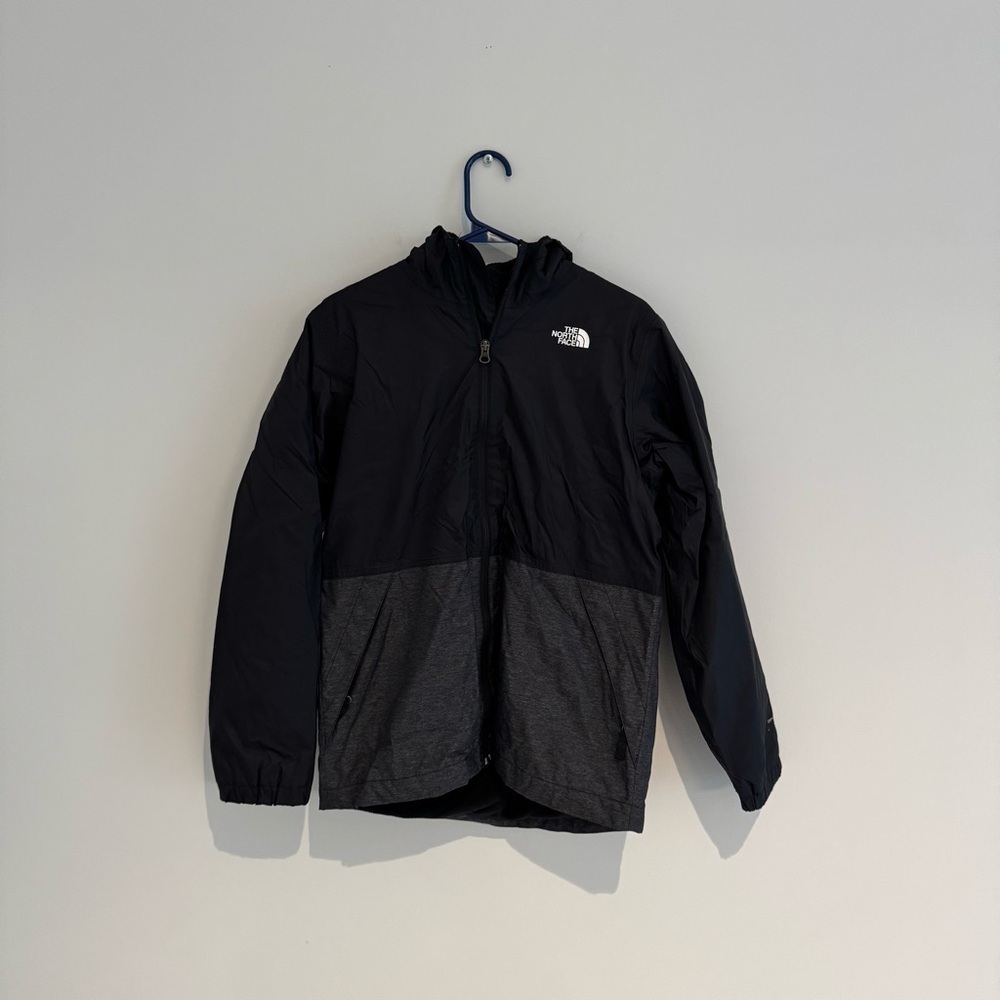 The North Face Warm Raincoat Black & Grey Youth XL (Like a Size Small) Like New
